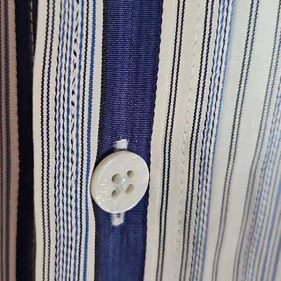 Bugatchi Men's Striped Print Button Down Shirt M Medium - Picture 3 of 9